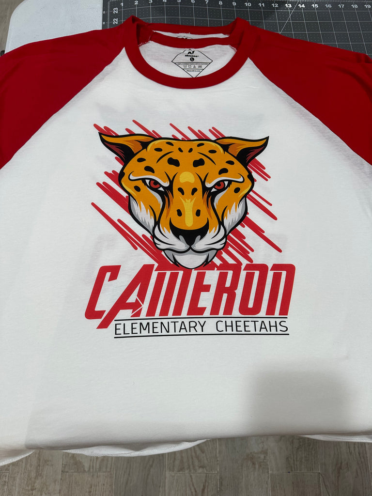 Cameron Raglan Cheetah T-shirt-Nhance